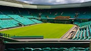 A view of Wimbledon's centre court while empty, showing the serenity before the the chaos begins.