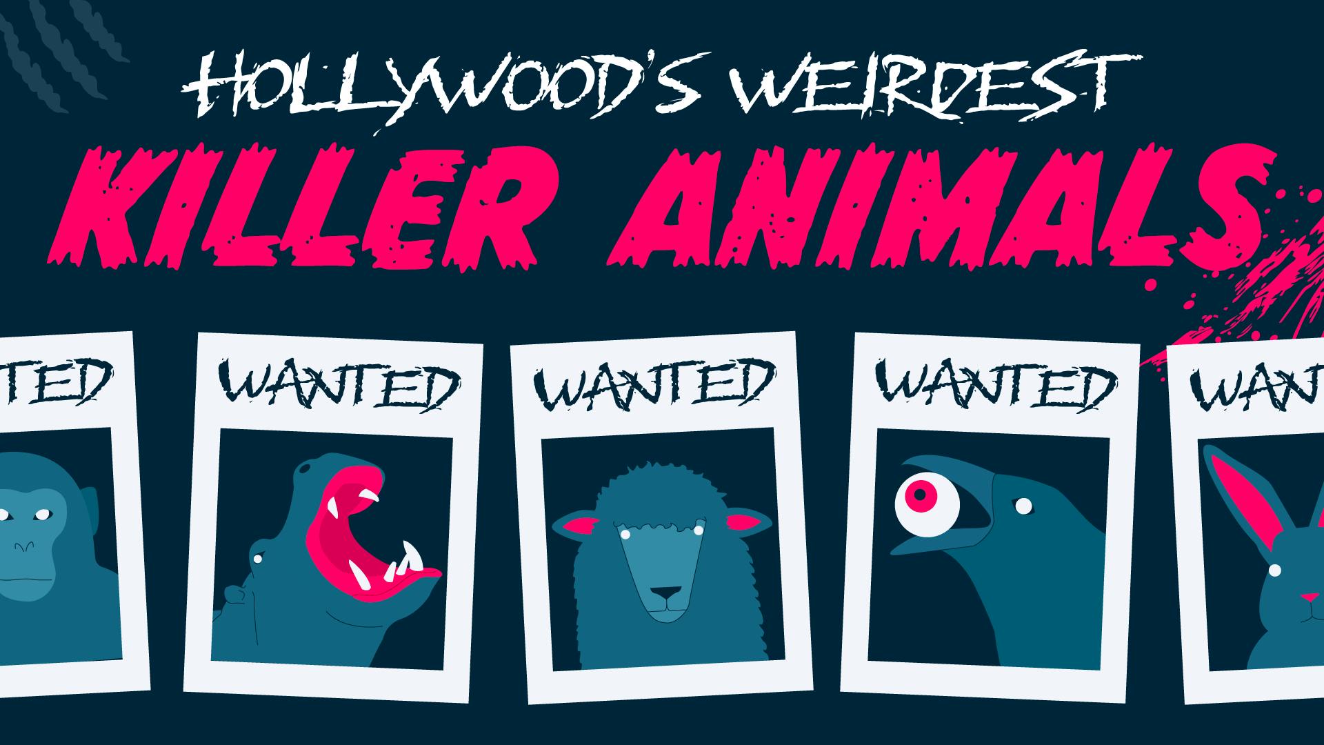 An array of Wanted posters, each featuring a different animal