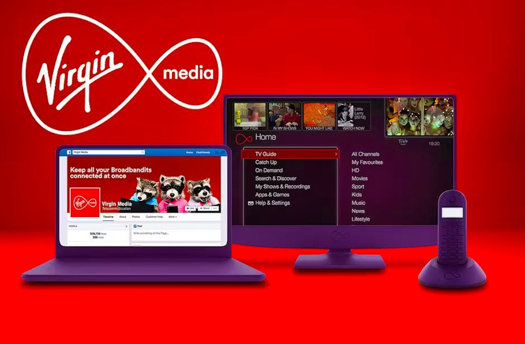 Virgin Media Mega TV + full-fibre broadband for £40