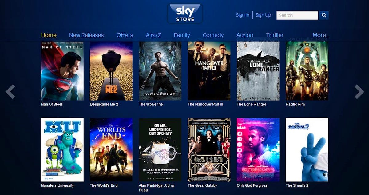 Sky hot sale store ps4