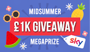 Midsummer Megaprize! £1000 prize draw