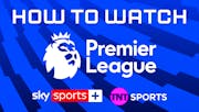 The Premier League logo with the Sky Sports and TNT Sports logos below.