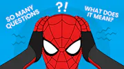 Spider-Man looking confused, asking questions
